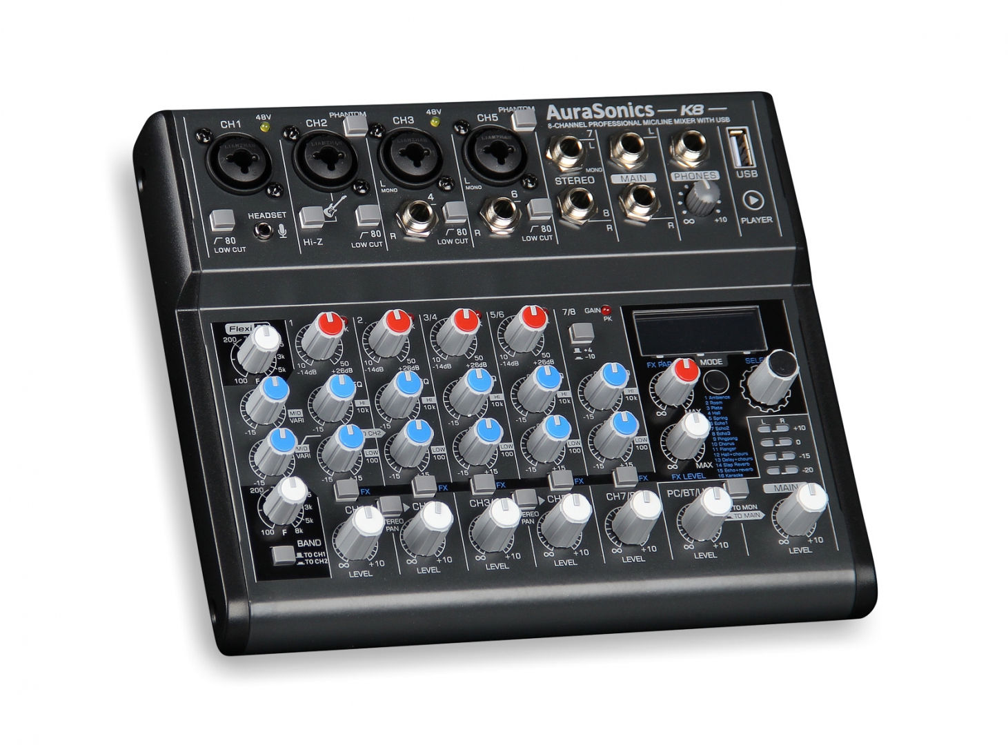AuraSonics K8 компактный микшерный пульт в Павловском Посаде