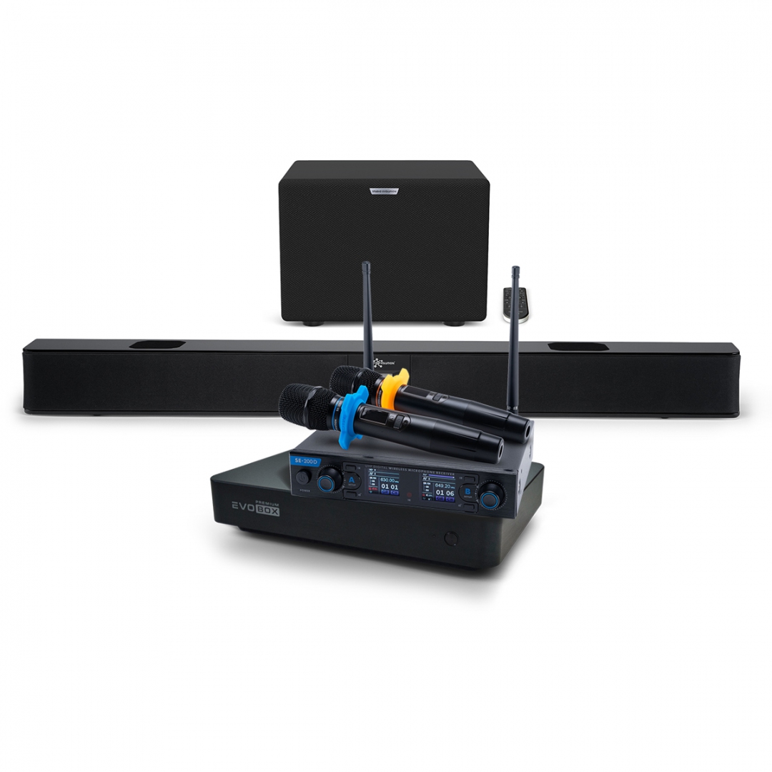 Hi-End караоке-система EVOBOX Premium + EvoSoundBar (саундбар с караоке) в Павловском Посаде