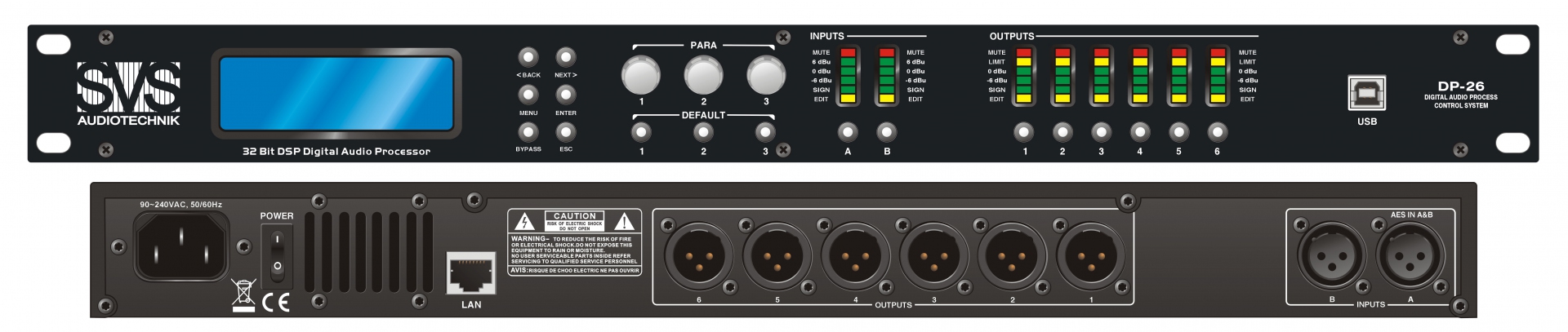 SVS Audiotechnik DP-26 Цифровой процессор: 2 входа 6 выходов в Павловском Посаде