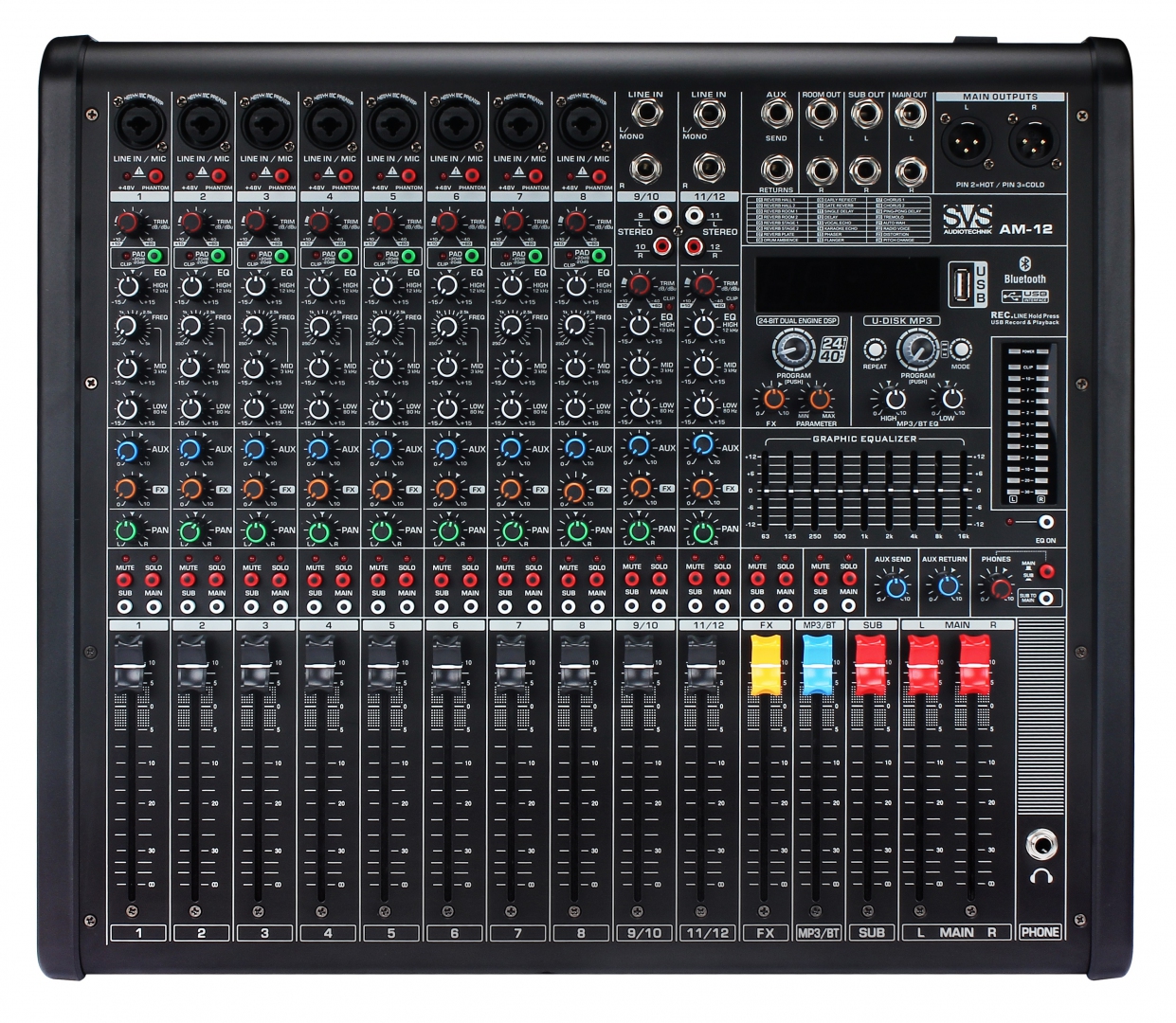 SVS Audiotechnik mixers AM-12 Микшерный пульт аналоговый, 12-канальный в Павловском Посаде