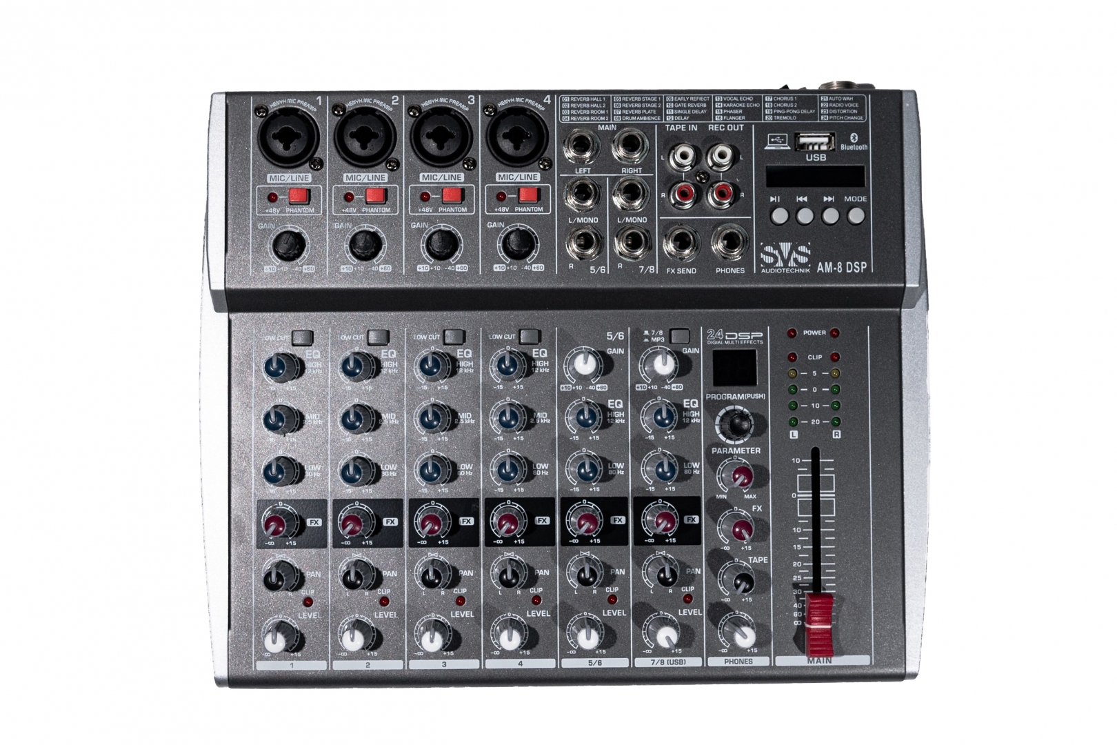 SVS Audiotechnik mixers AM-8 DSP Микшерный пульт аналоговый, 8-канальный в Павловском Посаде