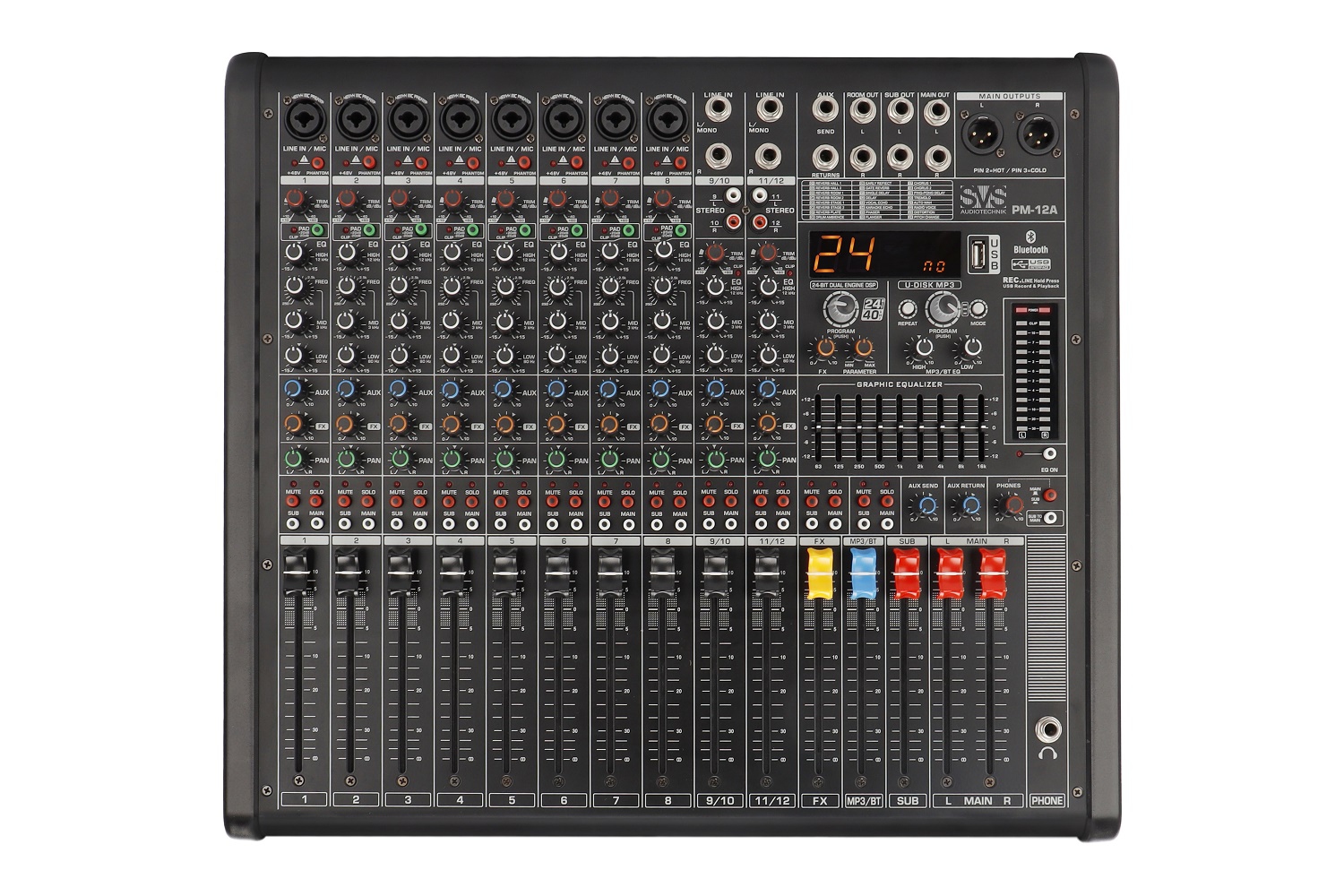 SVS Audiotechnik mixers PM-12A Активный аналоговый микшерный пульт, 12-канальный в Павловском Посаде